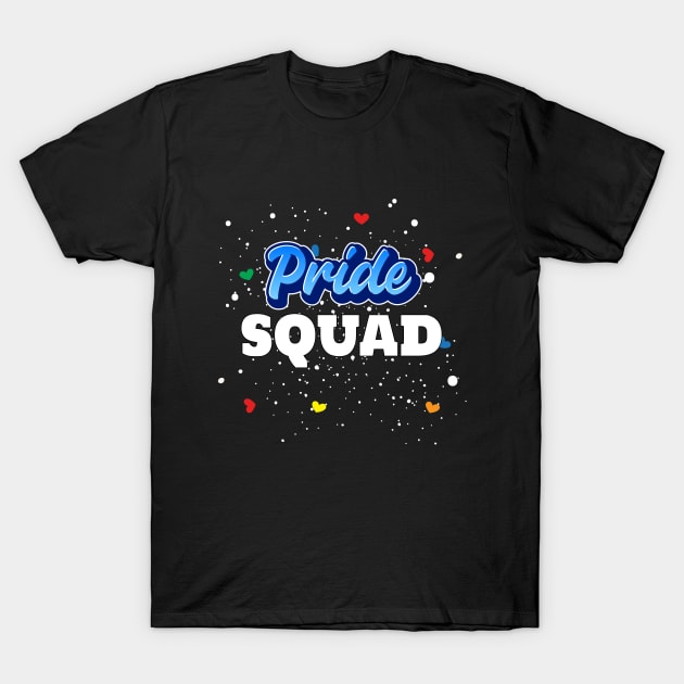 LGBT Pride Squad Month Rainbow Gay Wedding Bride Groom T-Shirt by lisalizarb